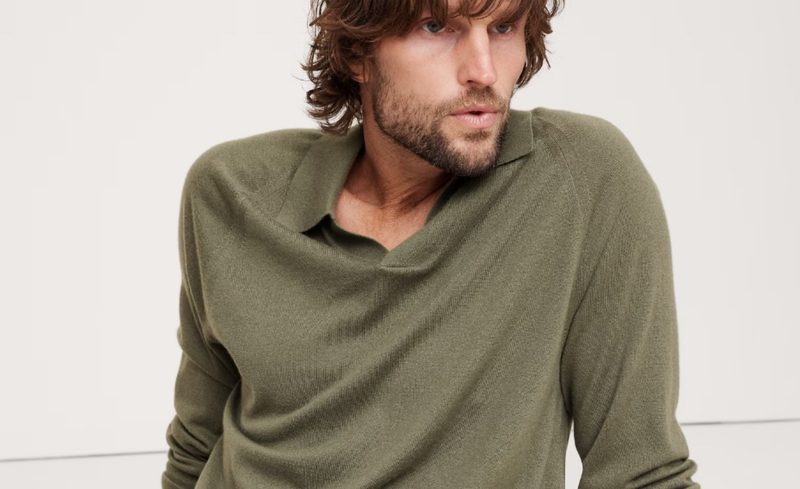 Banana Republic January Edit long-sleeve polo