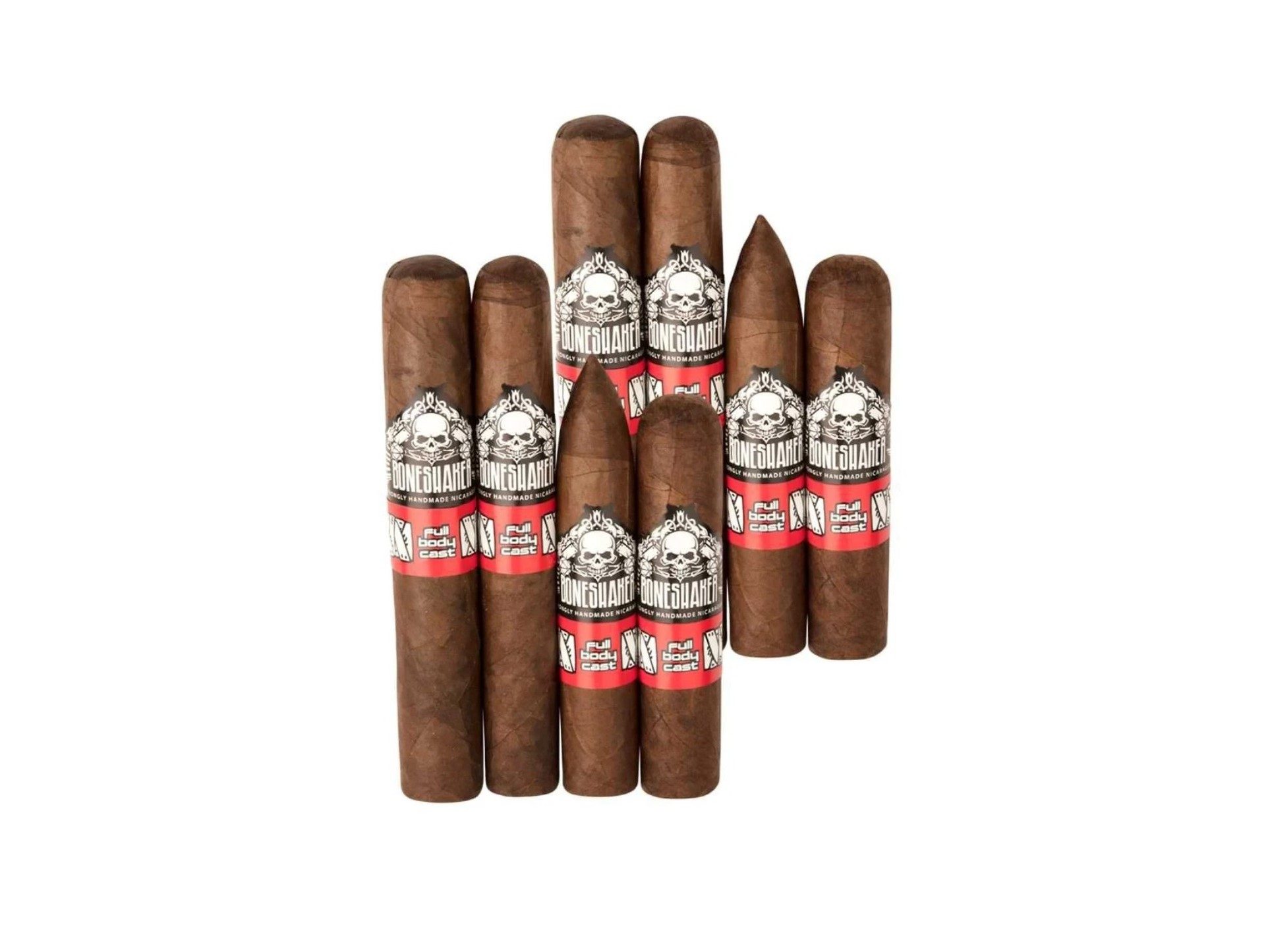 Boneshaker Full Body Cast 8 count sampler -- insane cigar deal JR Cigars