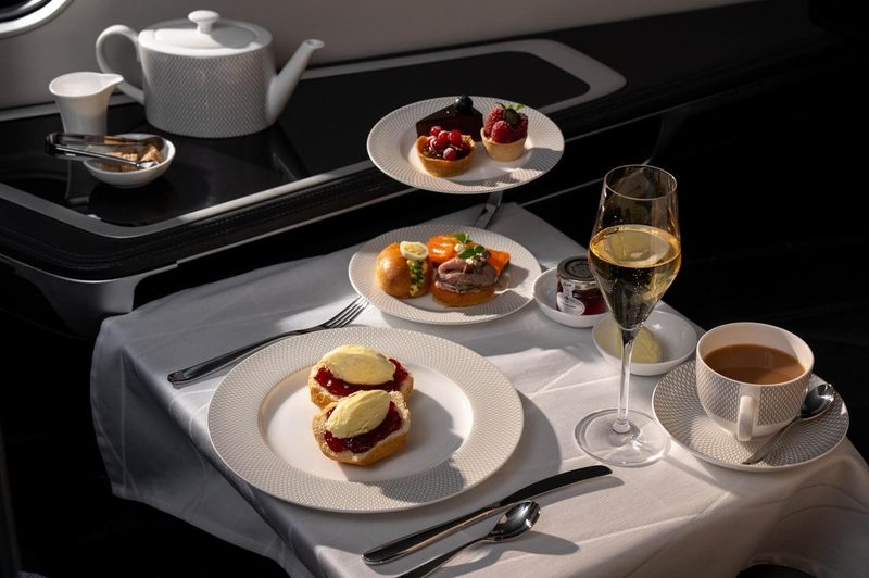 British Airways Christmas in first cabin