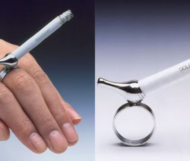 Cigarette ring, also known the Yubiwa pipe