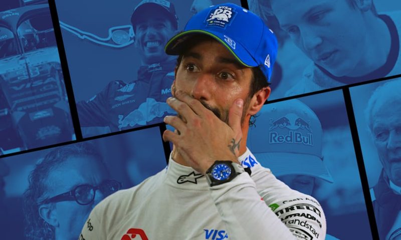 Daniel Ricciardo lost his RB Honda seat mid-season to Liam Lawson in 2024.