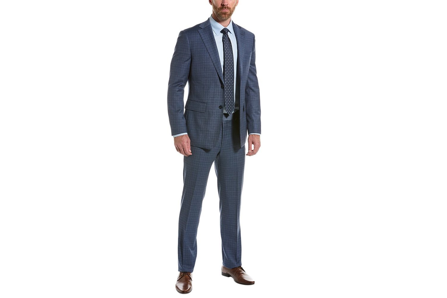 A model wearing the English Laundry 2-piece Wool-Blend Suit.