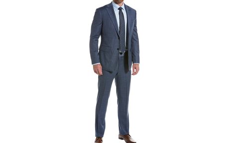 A model wearing the English Laundry 2-piece Wool-Blend Suit.