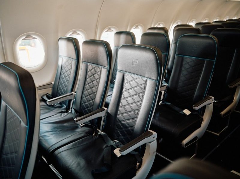 Frontier Airlines aircraft cabin
