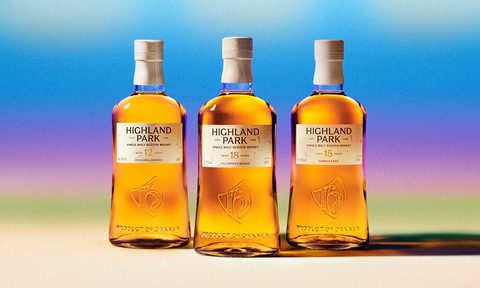 3 Highland Park whiskey bottles from the core range