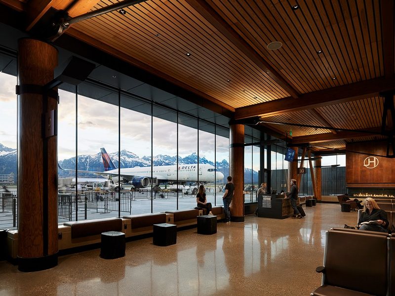 Jackson Hole Airport renovations interior