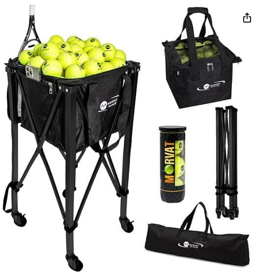 Morvat Portable Tennis Ball Cart