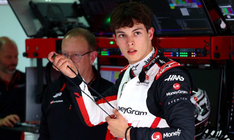 Ollie Bearman is a new driver for Hass in 2025.