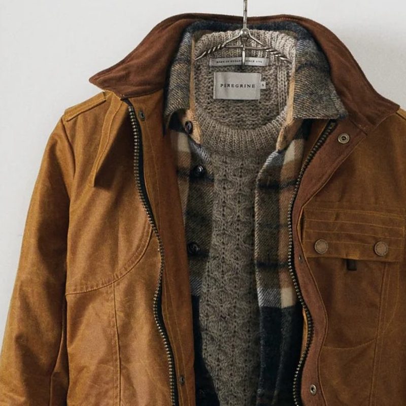 Peregrine jacket on a hanger