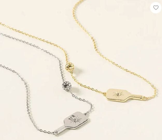 Uncommon Goods Pickleball Paddle Necklace