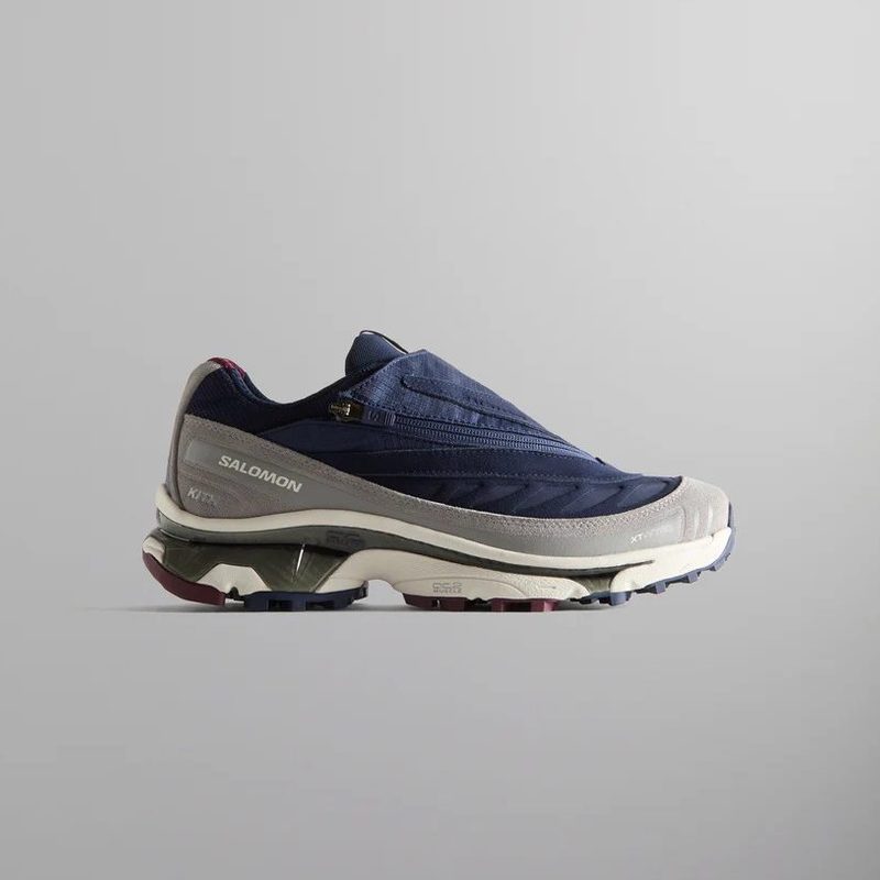 navy blue Salomon Kith sneaker