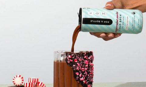 Pop & Bottle Peppermint. Mocha Latte