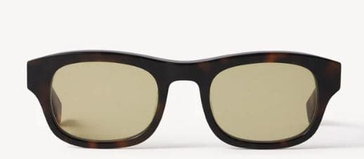 Buck Mason Amber Italian Acetate Monk Sunglasses