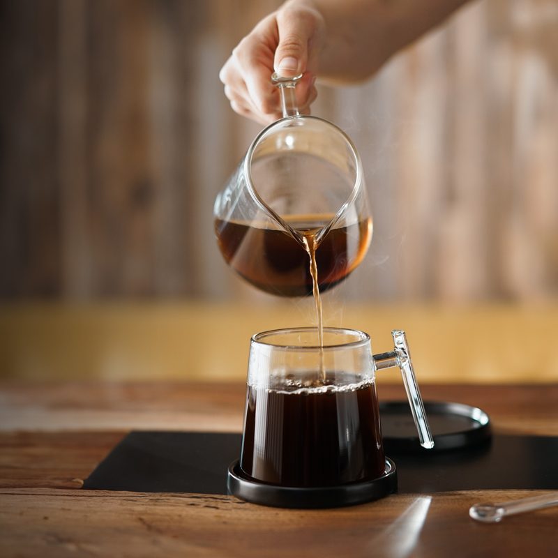 Pure Over coffee