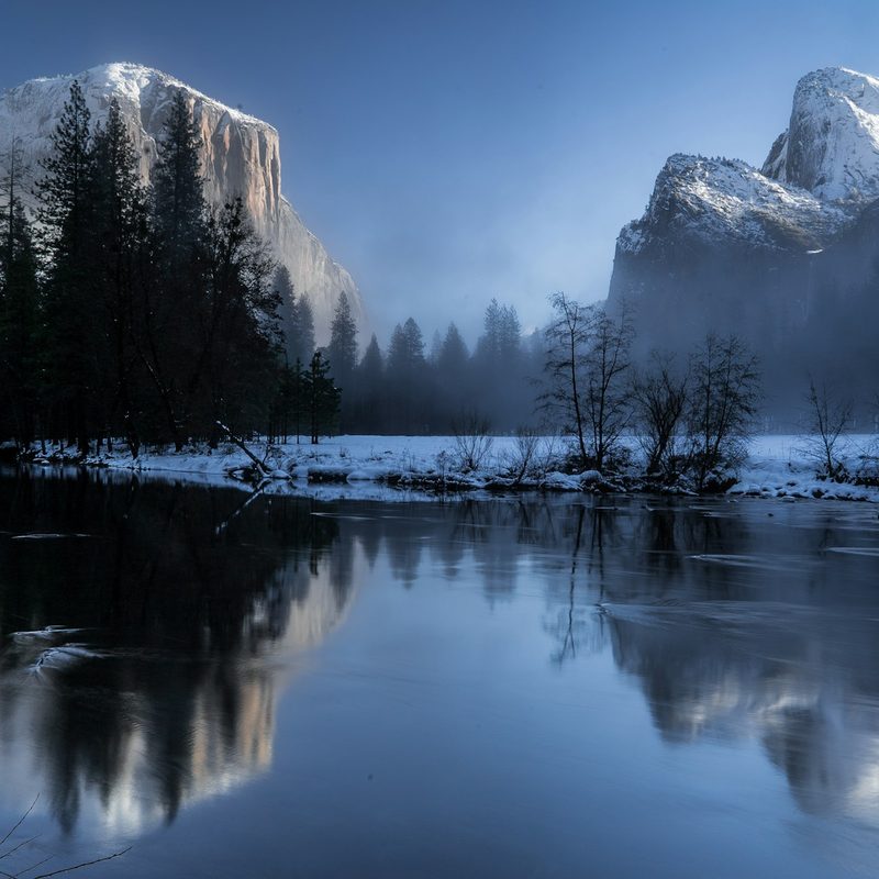 Yosemite National Park in winter