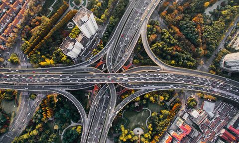cars in traffic