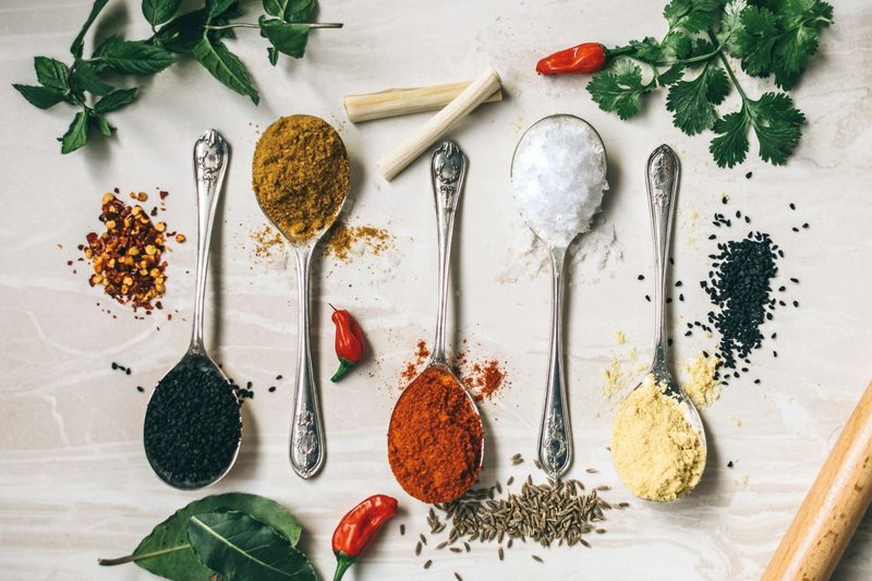 Spoons full of spices