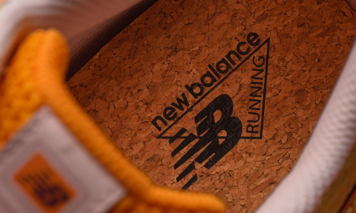 close up on logo in inside sole