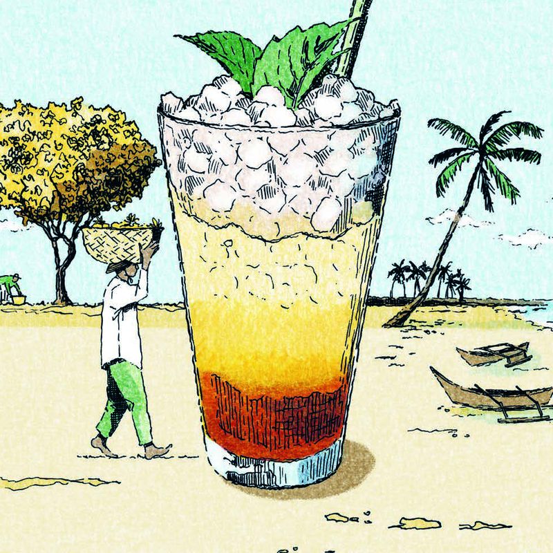 Indian Ocean Swizzle cocktail