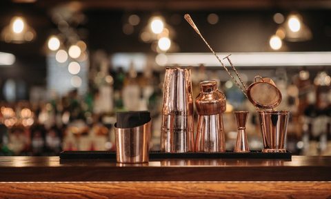 Bar counter cocktail tools