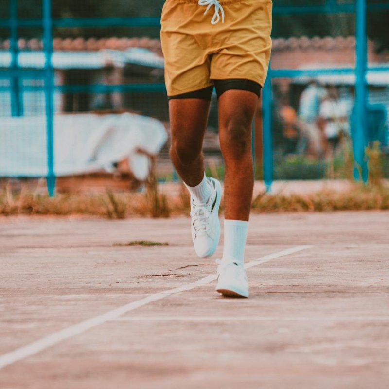 Man running marathon