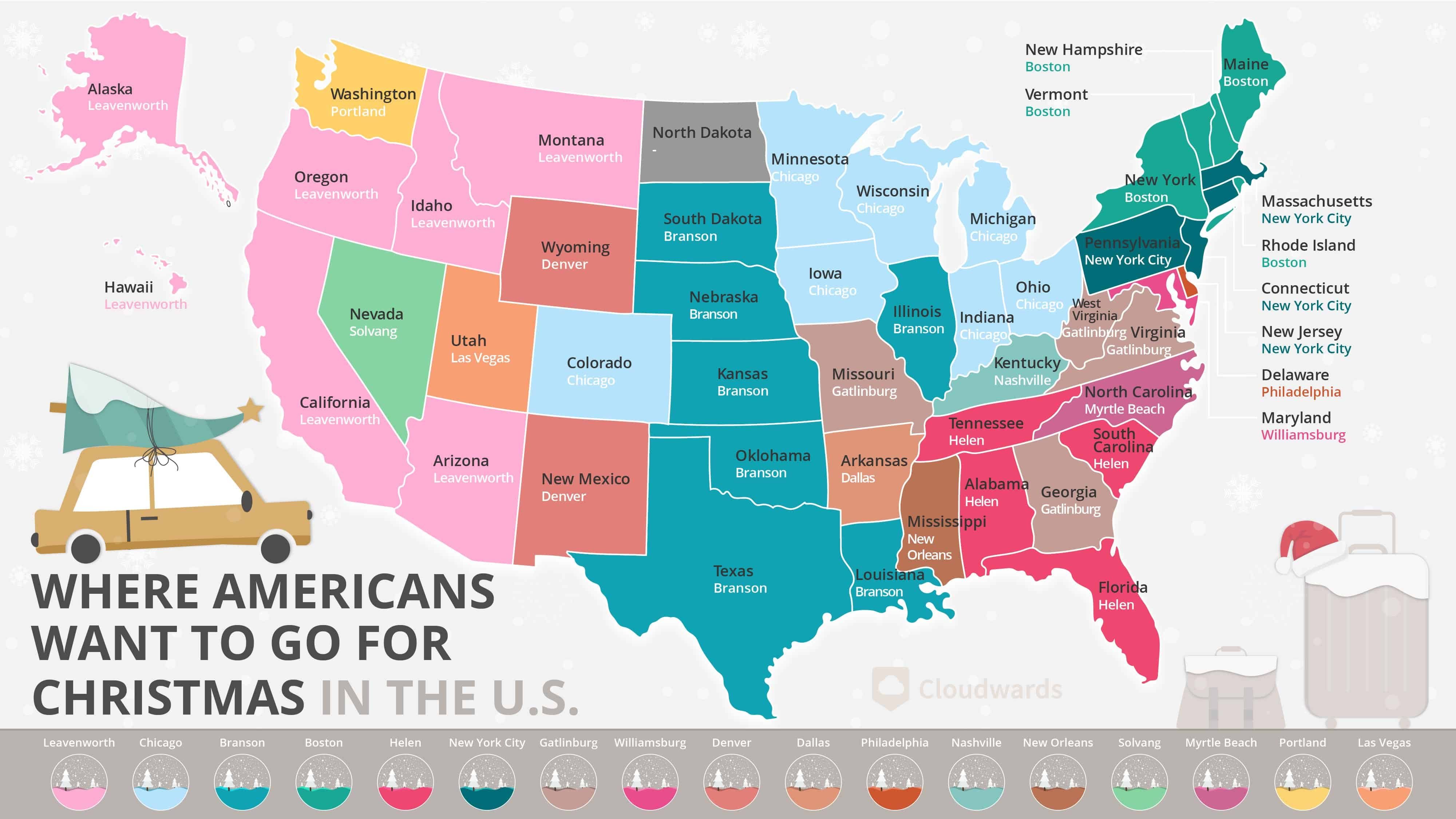 Top domestic Christmas destinations
