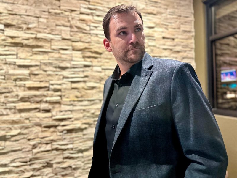 Man in Men's Wearhouse sport coat