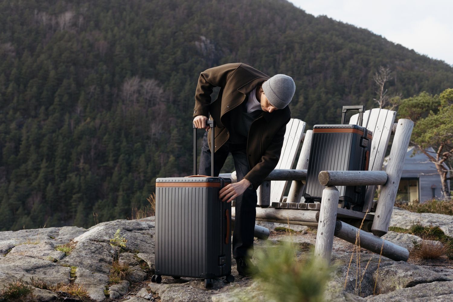 Carl Friedrik Luggage outdoors