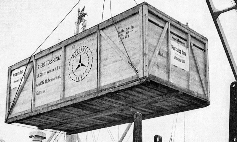 1954 Mercedes-Benz W 196 R Stromlinienwagen shipped to the Indianapolis Speedway Hall of Fame Museum.