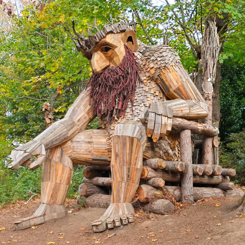 The bird King Troll on Vashon Island, Washington