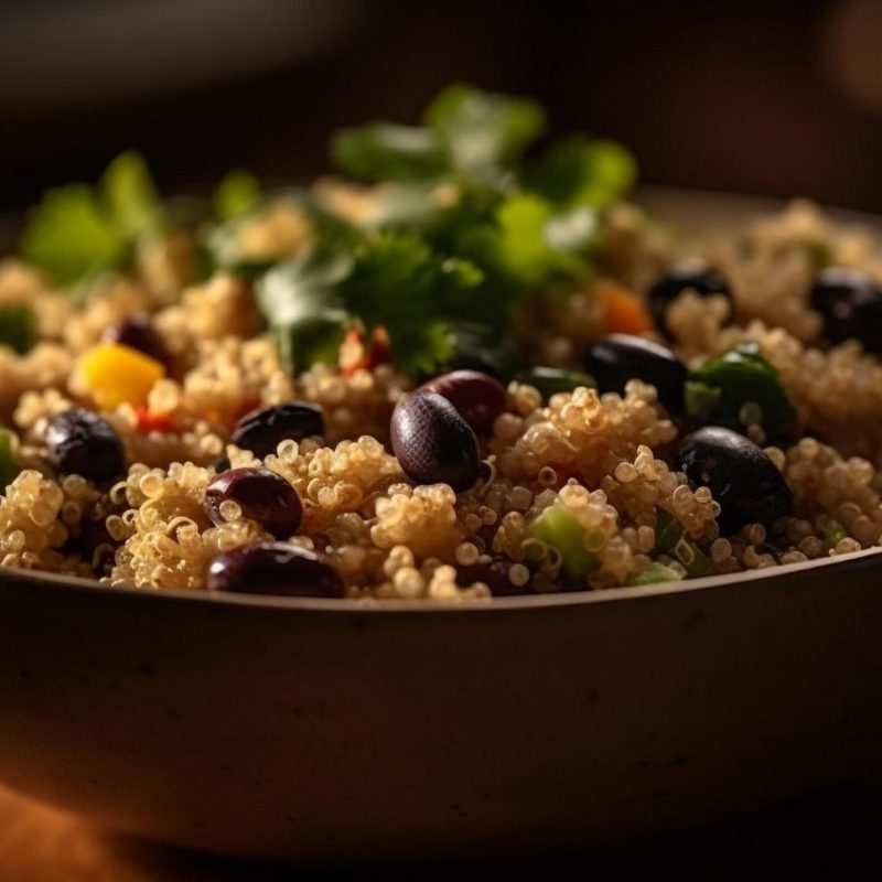 Quinoa and black beans