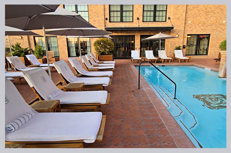 The hotel Emma pool and lounge chairs