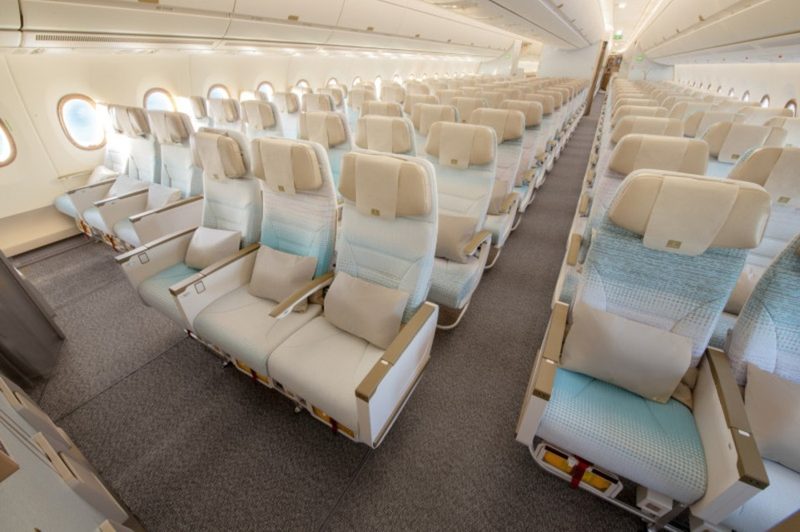 Emirates A350 Economy cabin