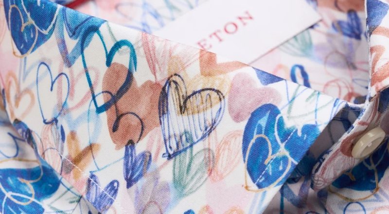 ETON Heart Pattern Shirt