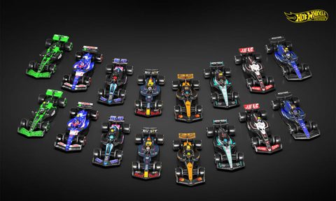 Hot Wheels 2025 F1 race cars collection.