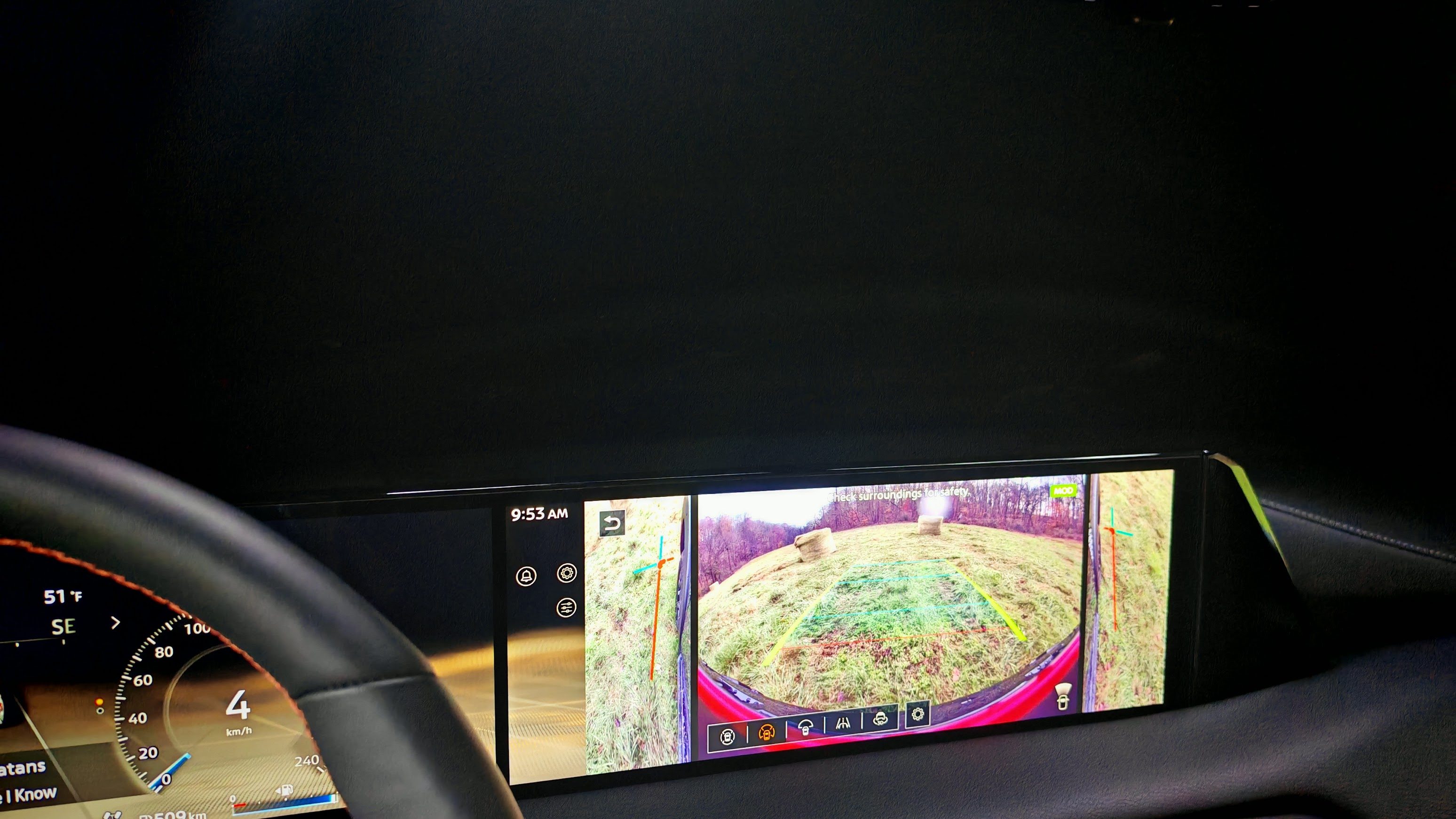 Driving a Nissan Armadawith the cameras alone