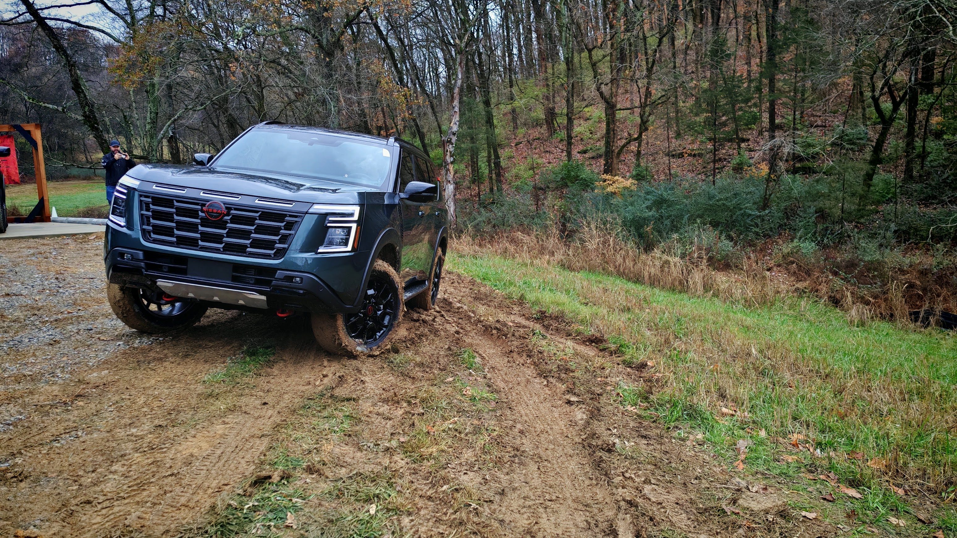 2025 Nissan Armada offroading in mud