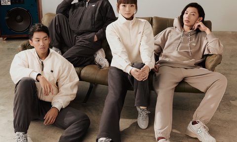 models wearing new balance lunar new year