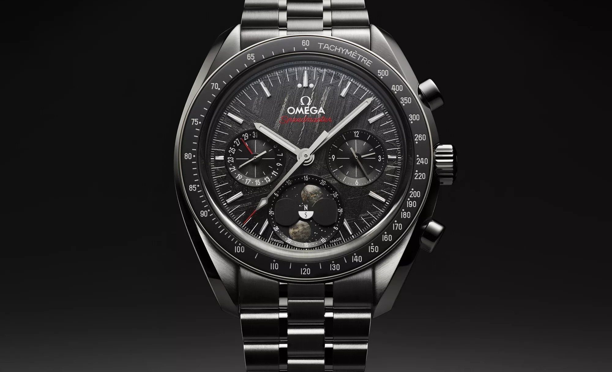 Omega Speedmaster Moonphase Meteorite