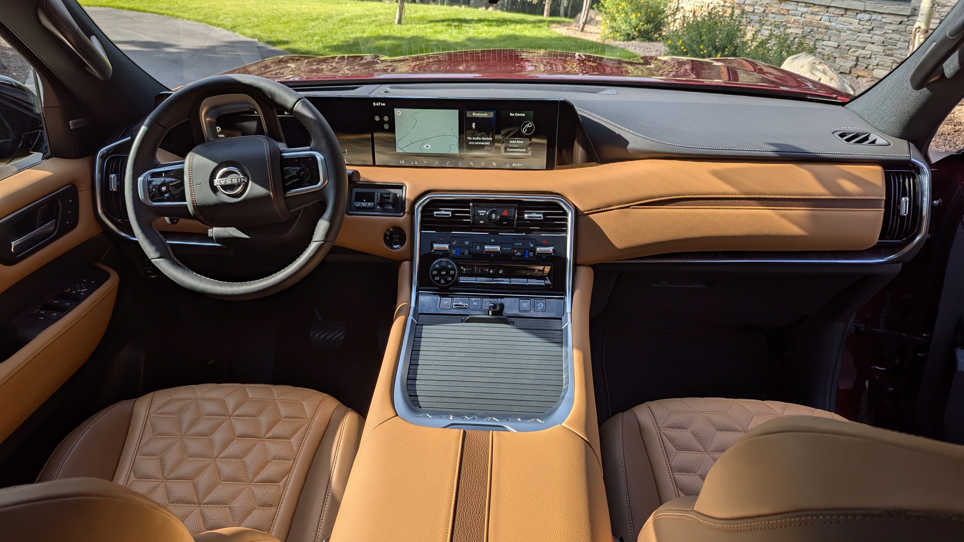 Nissan Armada dash and infotainment