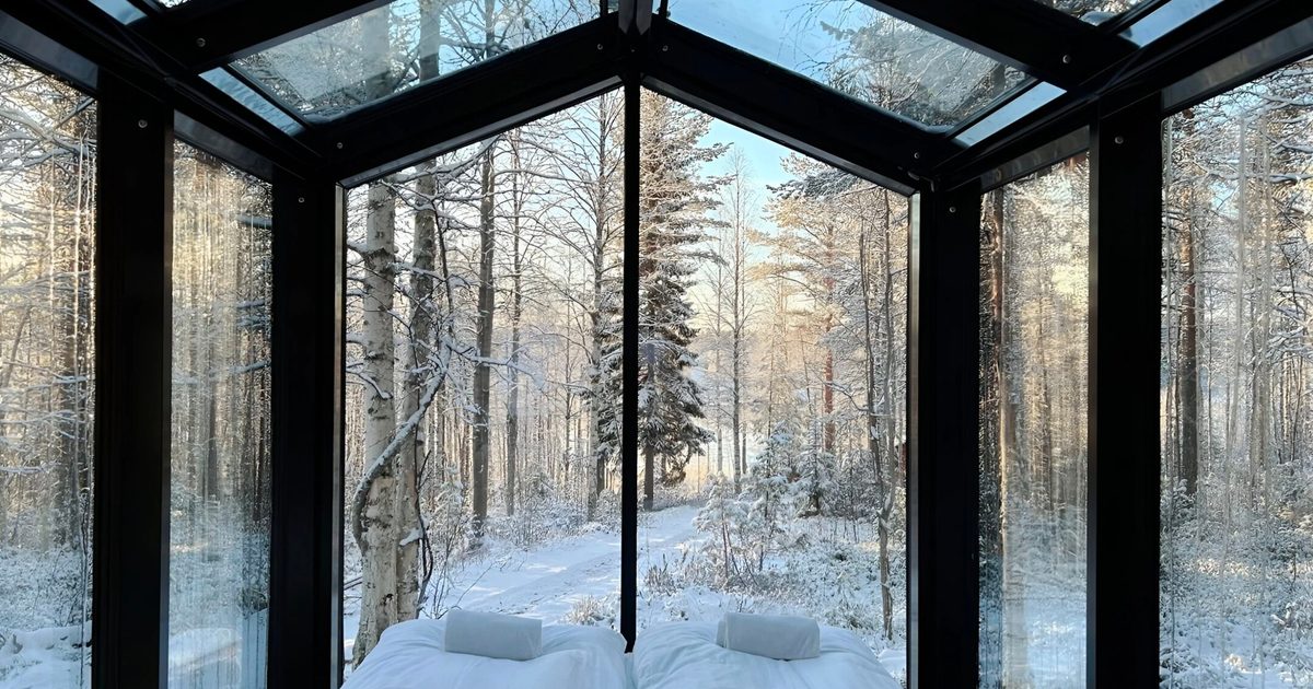 Sleep under the Northern Lights in this private glass igloo getaway ...