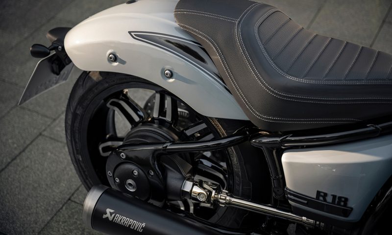 The 2025 BMW R 18 series upgrades to an 18-inch wheel.