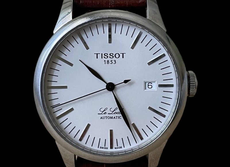 The first-ever Tissot Le Locle model, unveiled in 2003