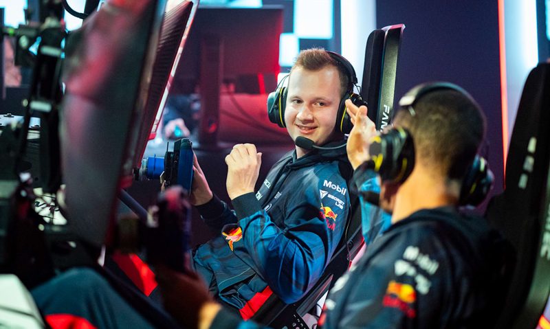 Two Red Bull F1 Sim Racing drivers.