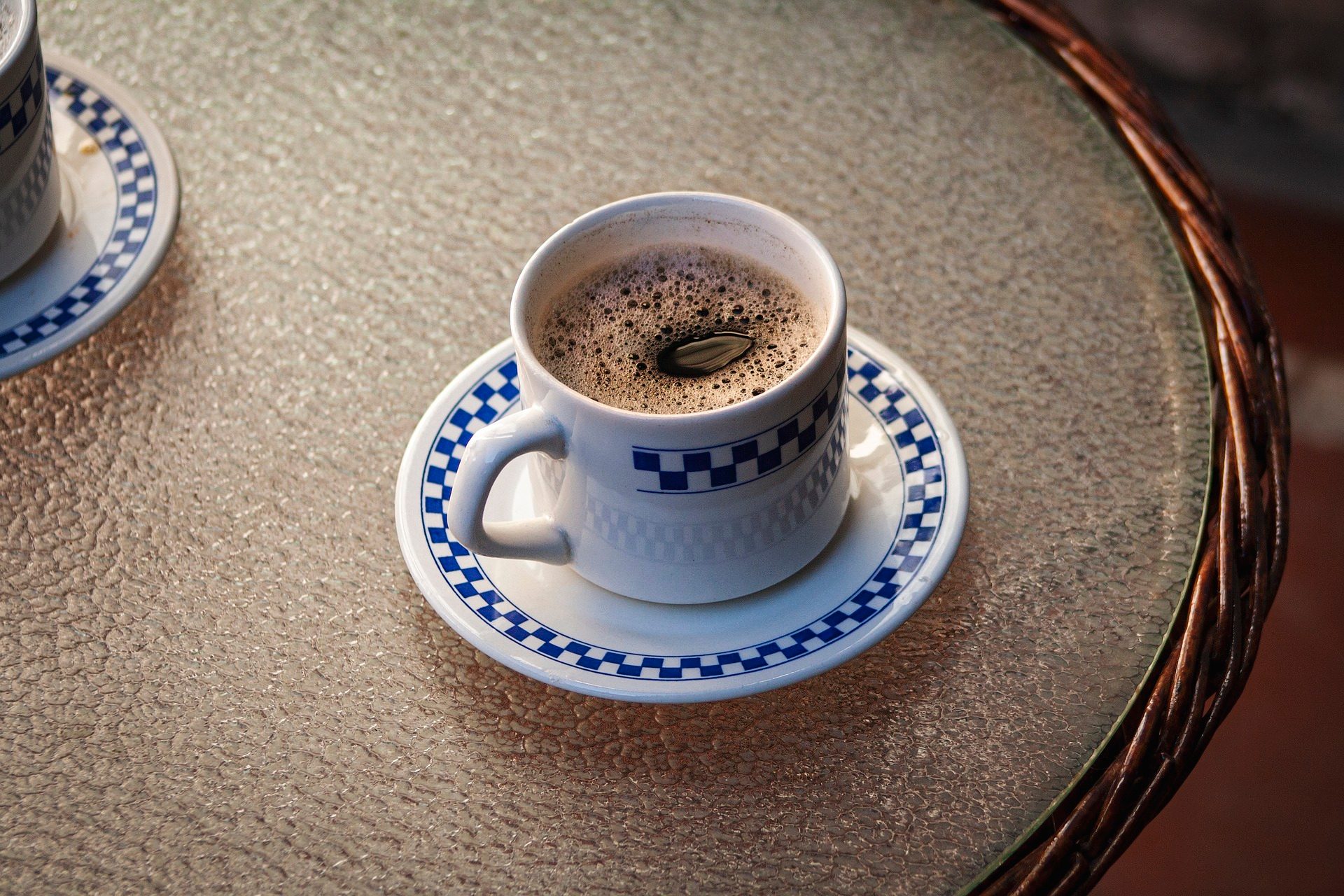 Coffee cup on a saucer