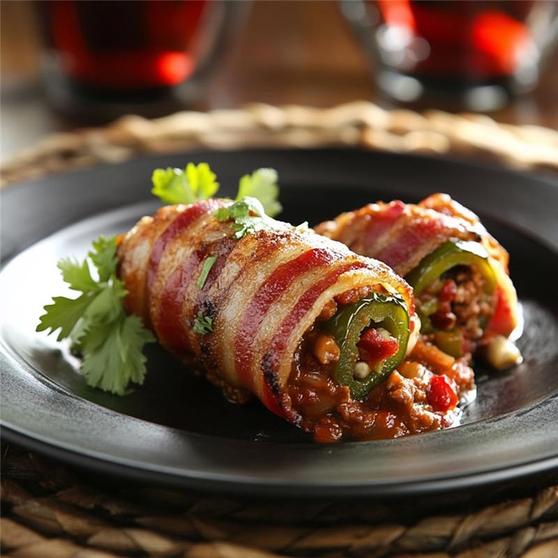 Bacon Wrapped Poppers