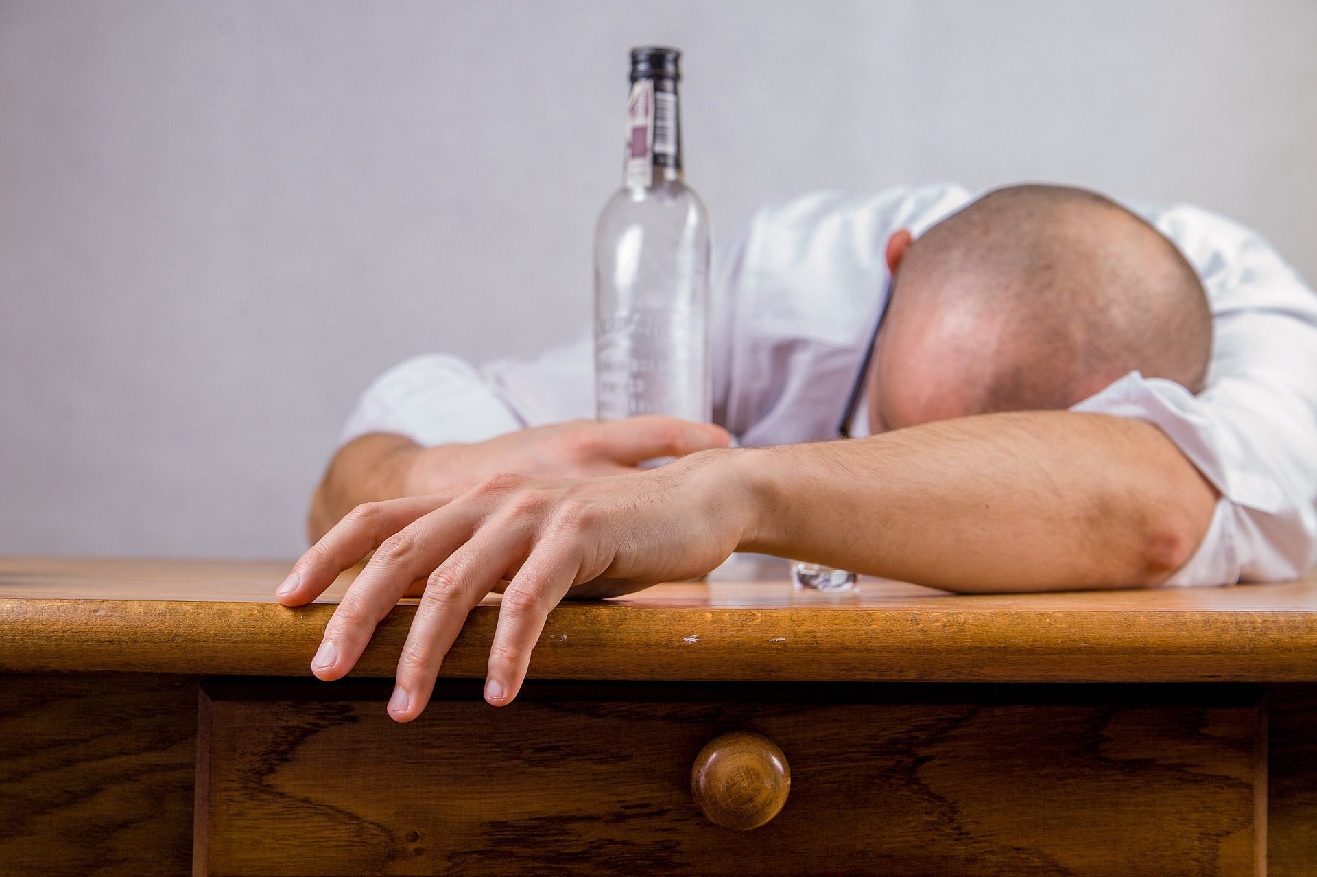 man with a hangover