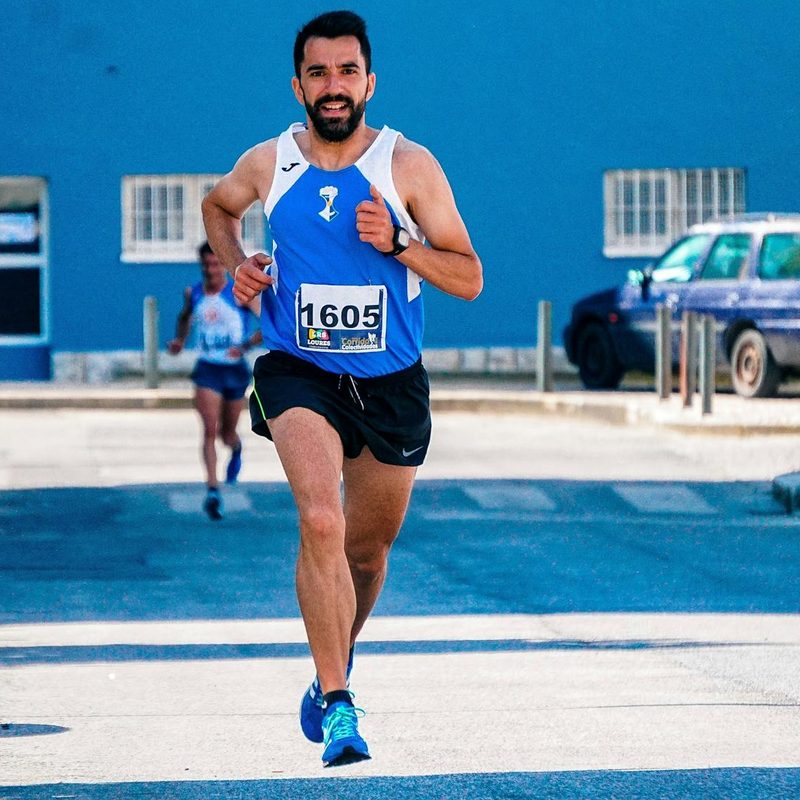 man running a marathon