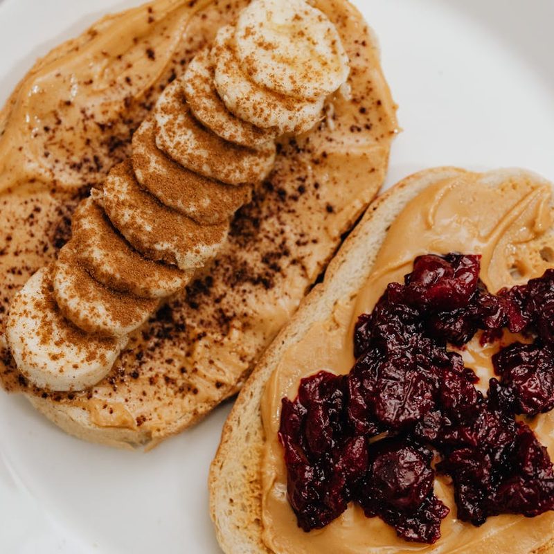 Peanut butter on toast
