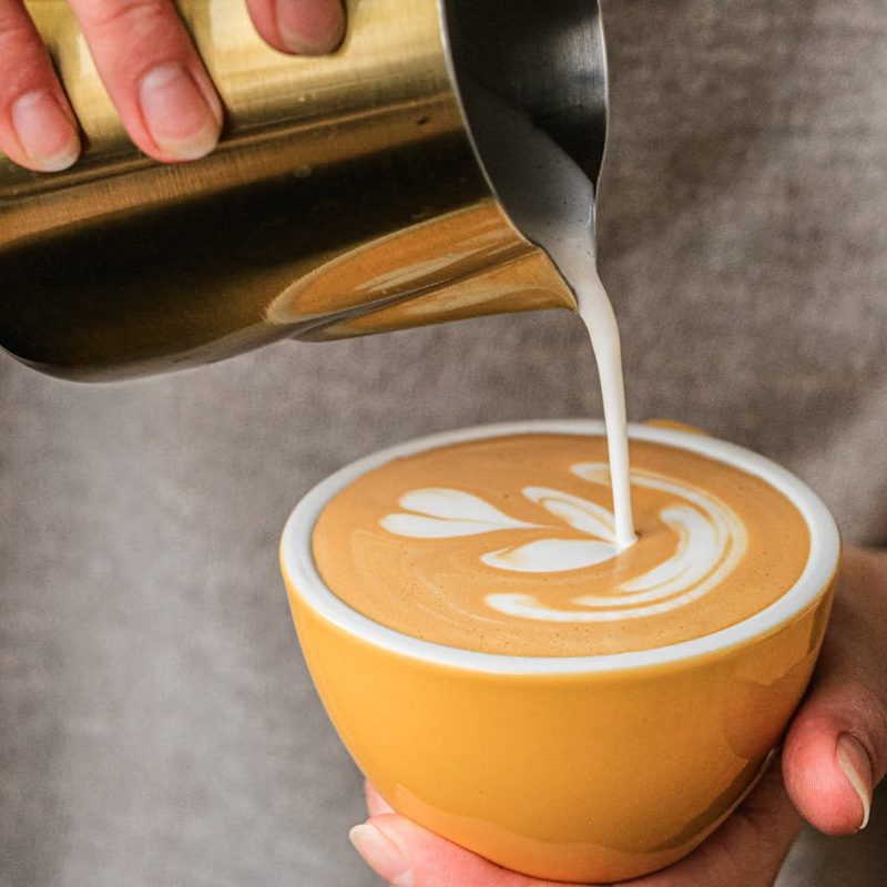 Making latte art